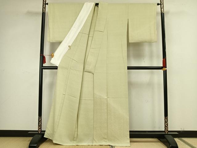 平和屋着物▽訪問着 単衣 縞 正絹 逸品 AAAZ1503fy