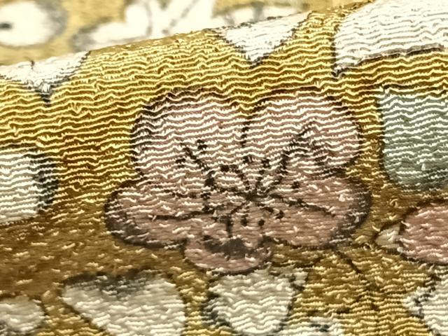 平和屋着物▽小紋 単衣 草花文 洗える着物 AAAZ1534fy