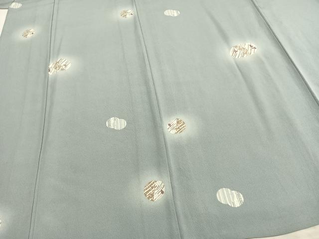 平和屋着物▽上質な小紋 単衣 丸文 暈し染め 正絹 逸品 AAAZ1548fy