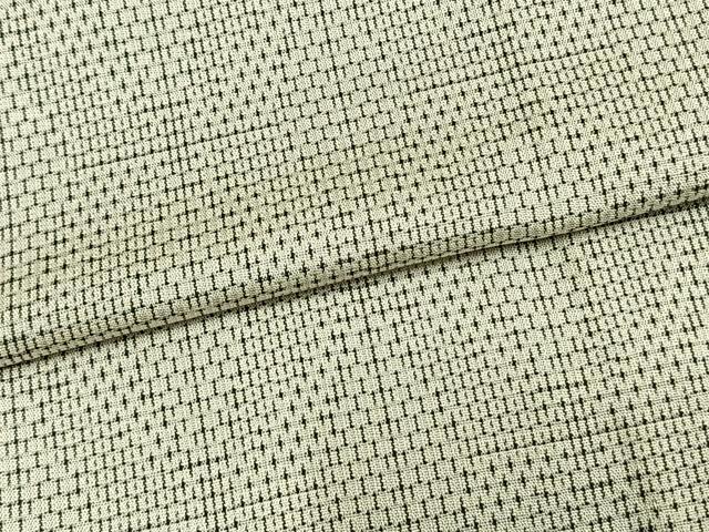 平和屋着物▽お召 単衣 幾何学文 正絹 逸品 AAAZ1561fy