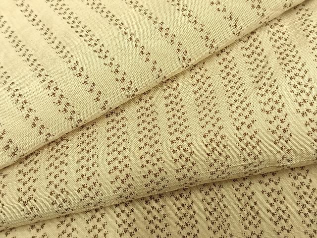 平和屋着物▽上質な紬 単衣 変わり縞 正絹 逸品 AAAZ1565fy