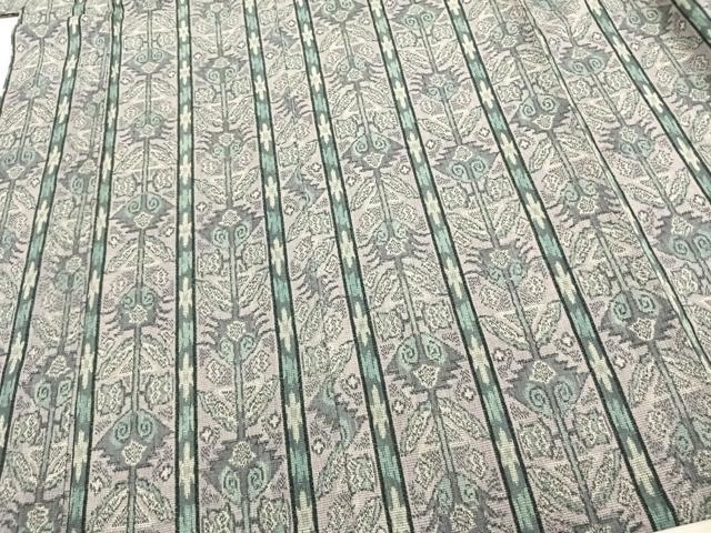 平和屋着物▽本場塩沢結城 単衣 花間道 証紙付き 正絹 逸品 AAAZ1581fy
