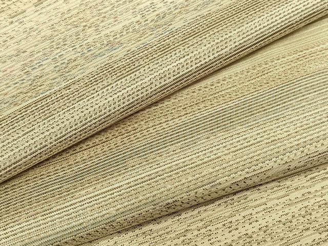 平和屋着物▽本場縞大島紬 単衣 誠織り 横段文 証紙付き 正絹 逸品 AAAZ1588fy