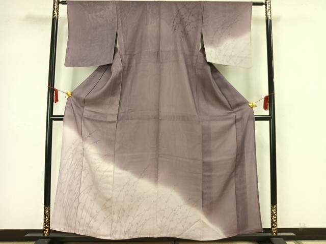 平和屋着物▽訪問着 無双 紗袷 紗×絽 枝花文 正絹 逸品 AAAZ1598fy
