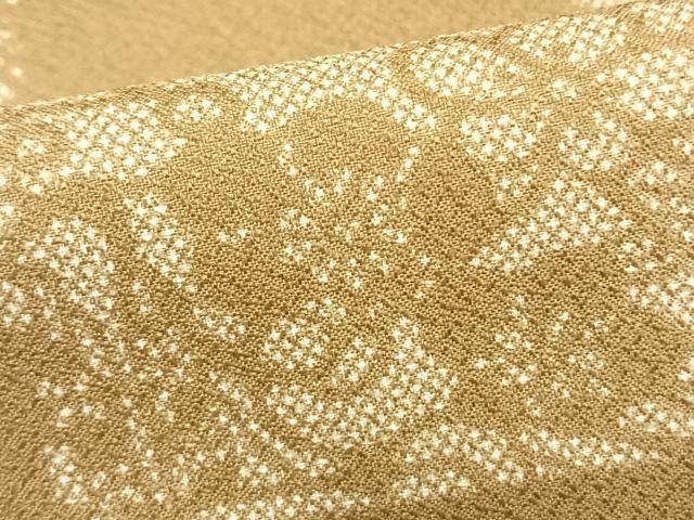 平和屋着物▽小紋 単衣 市松文様 洗える着物 AAAZ1609fy