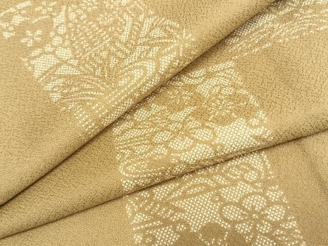 平和屋着物▽小紋 単衣 市松文様 洗える着物 AAAZ1609fy