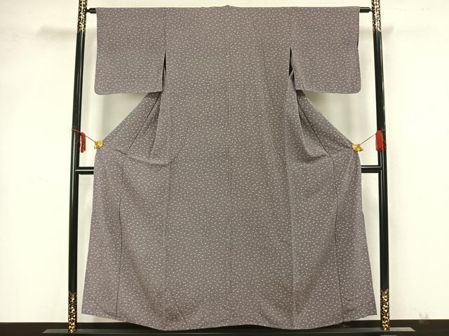 平和屋着物▽上質な小紋 単衣 成り物 正絹 逸品 AAAZ1615fy