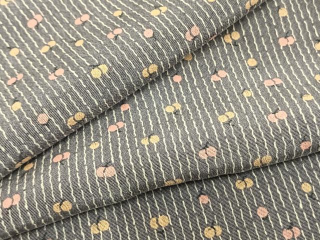 平和屋着物▽上質な小紋 単衣 成り物 正絹 逸品 AAAZ1615fy