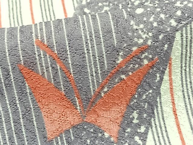 平和屋着物▽小紋 単衣 舞蝶文 洗える着物 AAAZ1636fy