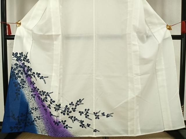 平和屋着物▽訪問着 単衣 萩文 洗える着物 AAAZ1642fy