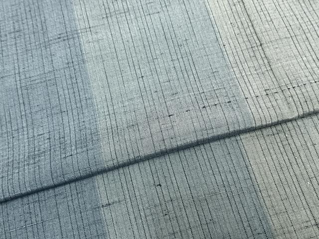 平和屋着物▽上質な紬 単衣 間道 正絹 逸品 AAAZ1673fy