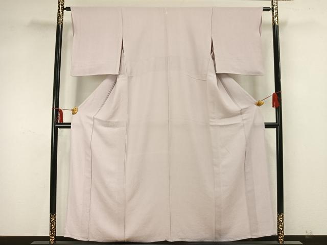 平和屋着物▽上質な色無地 単衣 紋意匠 桜色 正絹 逸品 AAAZ1678fy