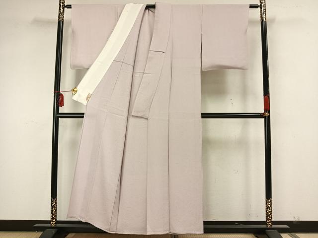 平和屋着物▽上質な色無地 単衣 紋意匠 桜色 正絹 逸品 AAAZ1678fy