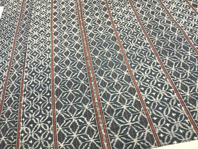 平和屋着物▽上質な紬 単衣 間道 正絹 逸品 AAAZ1691fy