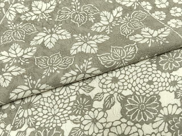 平和屋着物▽上質な小紋 単衣 切嵌花文 正絹 逸品 AAAZ1701fy