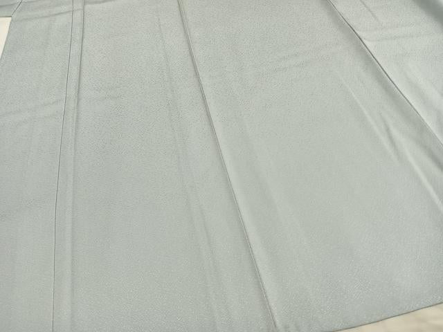平和屋着物▽上質な色無地 単衣 藍白色 正絹 逸品 未使用 AAAZ1702fy