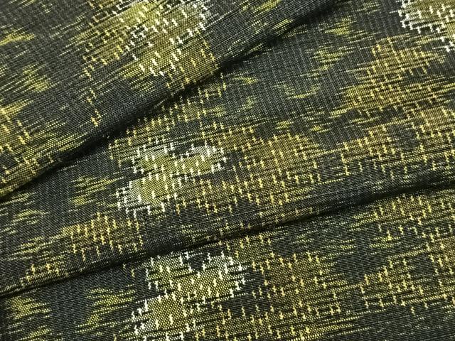 平和屋着物▽上質な紬 単衣 草花文 正絹 逸品 AAAZ1710fy