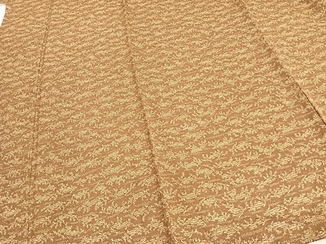 平和屋着物▽上質な小紋 単衣 風景文 ロング丈 正絹 逸品 AAAZ1711fy