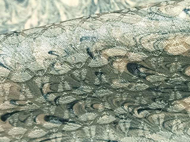 平和屋着物▽上質な小紋 単衣 墨流し文様 正絹 逸品 AAAZ1714fy