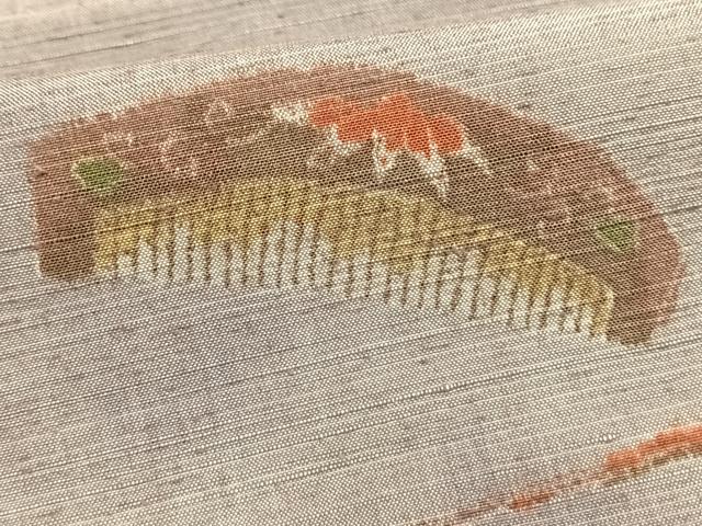 平和屋着物▽上質な紬 単衣 櫛 簪 正絹 逸品 AAAZ1725fy