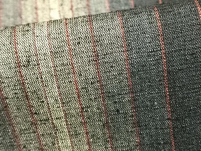 平和屋着物▽上質な紬 単衣 縞 正絹 逸品 AAAZ1755fy