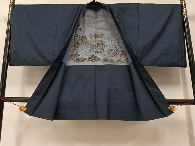 平和屋着物●男性 本場大島紬 アンサンブル 100亀甲 総詰め やまと誂製 松山茂治作 正絹 逸品 AAAZ1785ph