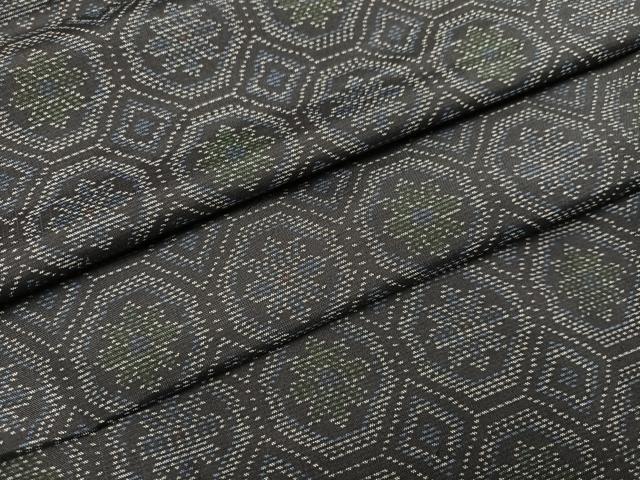 平和屋着物●本場大島紬 花づくし 正絹 逸品 AAAZ1787ph