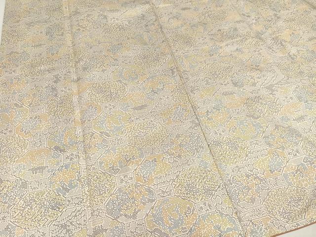 平和屋着物●本場染大島紬 草花文 正絹 逸品 AAAZ1792ph