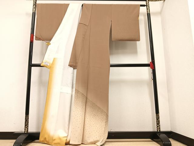 平和屋着物●色留訪問着 霞文 暈し染め 金彩 やまと誂製 正絹 逸品 AAAZ1800ph