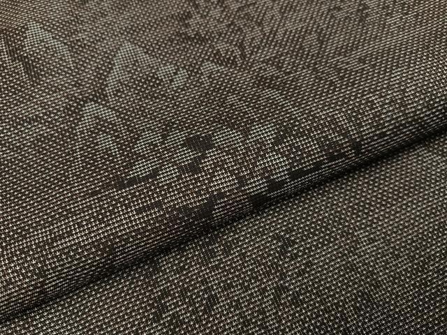平和屋着物●本場大島紬 カタス7マルキ 草花文 正絹 逸品 AAAZ1834ph