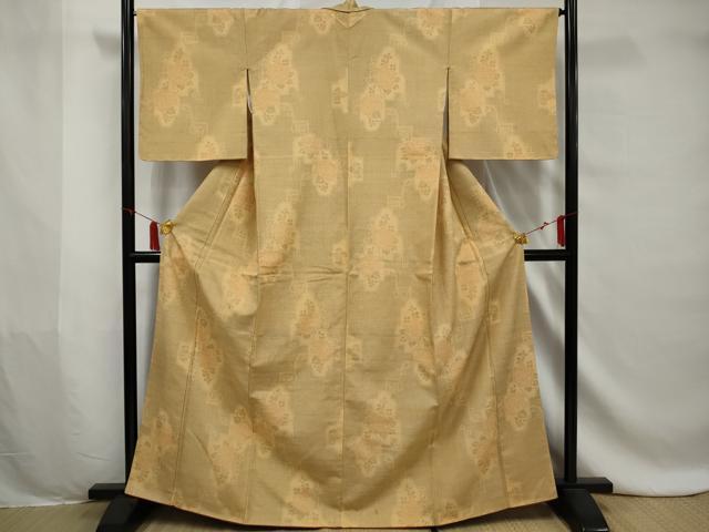 平和屋着物■上質な紬 草花文 正絹 逸品 AAAZ1895gw