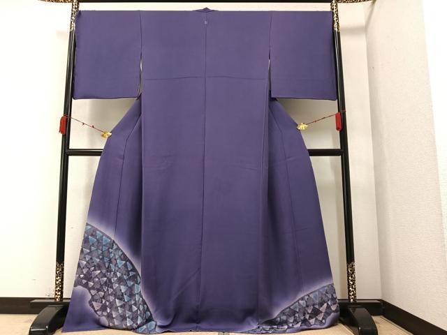 平和屋着物●絞り染色作家 藤井浩 色留袖 絞り 鱗 暈し染め 正絹 逸品 AAAZ1940ph