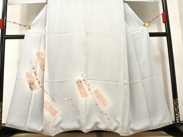 平和屋着物●訪問着 草花文 金彩 正絹 逸品 AAAZ1962ph