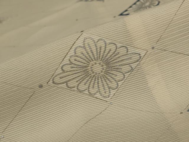 平和屋着物*夏物 小紋 絽 花菱文 銀彩 正絹 逸品 AAAZ2006st