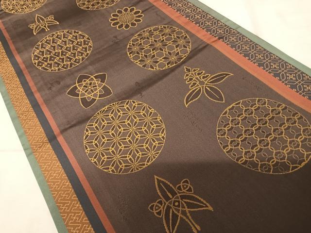 平和屋着物◎六通柄袋帯 花毬文 正絹 逸品 AAAZ2190yx