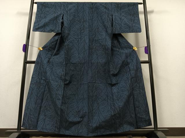 平和屋着物▽上質な紬 単衣 薄文 正絹 逸品 AAAZ2344jh