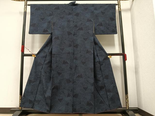 平和屋着物●結城紬 若松 正絹 逸品 AAAZ2378ph