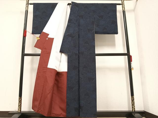 平和屋着物●結城紬 若松 正絹 逸品 AAAZ2378ph