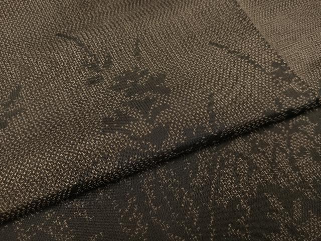 平和屋着物●本場大島紬 訪問着 草花文 正絹 逸品 AAAZ2402ph