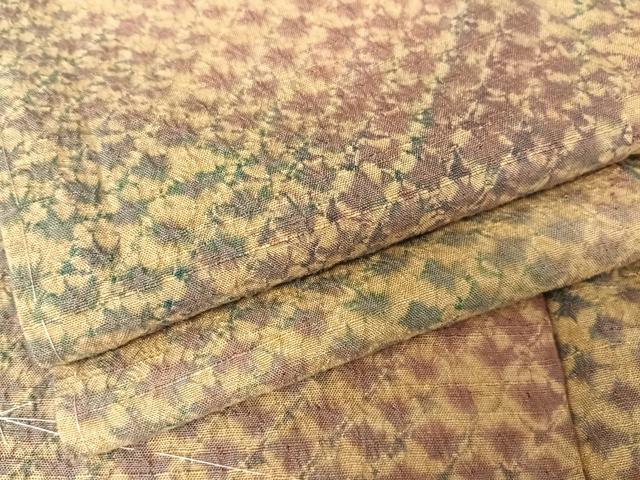 平和屋着物●菅原工房 菅原結作 漢方染紬 絞り 霞文 正絹 逸品 未使用 AAAZ3004np