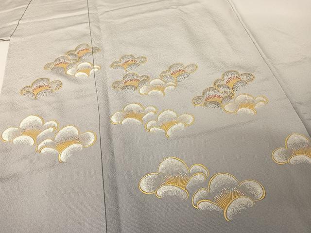 平和屋着物●人間国宝 福田喜重 刺繍 色留袖 舞花文 暈し染め 金彩 正絹 逸品 未使用 AAAZ3018np