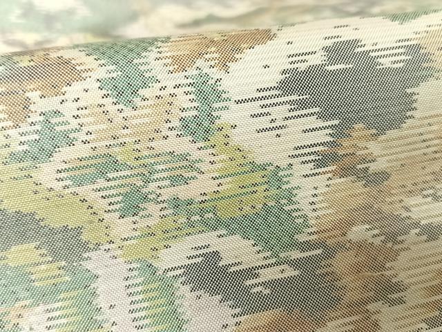 平和屋着物●本場大島紬 白大島 緯総絣 草花文 正絹 逸品 AAAZ3081np