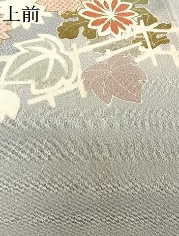 平和屋着物●訪問着 友禅 花籬文 鬼しぼ縮緬 正絹 逸品 AAAZ3141np
