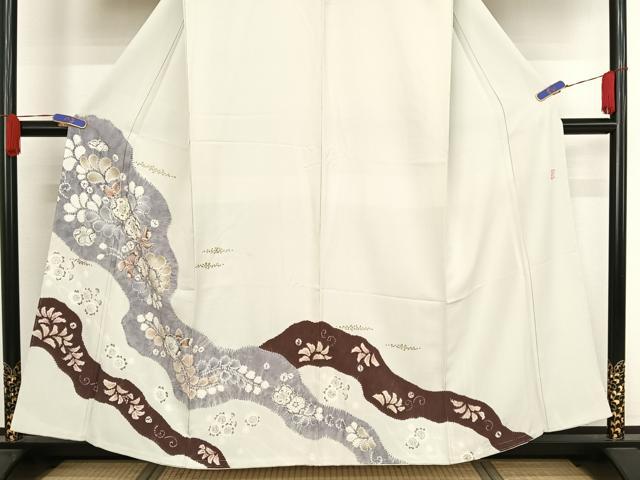 平和屋着物●十日町 名門 滝泰謹製 訪問着 辻が花 絞り 正絹 逸品 AAAZ3170np