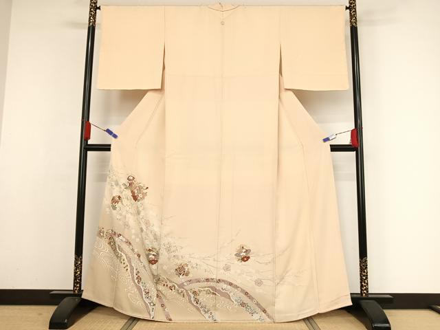 平和屋着物●豪華色留袖 雪輪吉祥文 金彩 正絹 逸品 AAAZ3174np