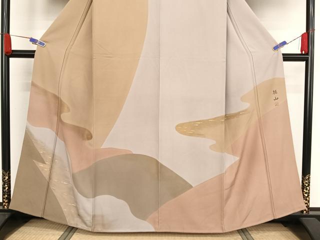 平和屋着物●訪問着 作家物 霞文 金彩 正絹 逸品 AAAZ3213np