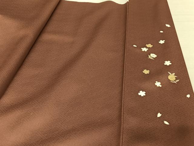 平和屋着物●訪問着 駒刺繍 雪輪枝橘文 金糸 金彩 正絹 逸品 AAAZ3222np