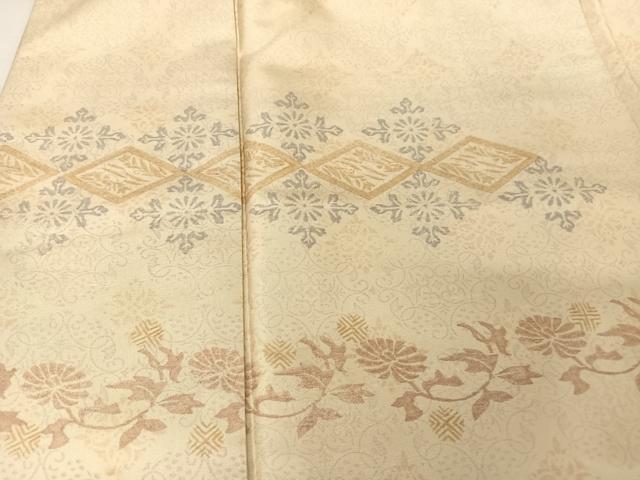 平和屋着物●本場染大島紬 訪問着 花唐草文 ロング丈 正絹 逸品 AAAZ3236np