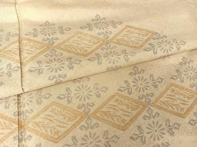 平和屋着物●本場染大島紬 訪問着 花唐草文 ロング丈 正絹 逸品 AAAZ3236np