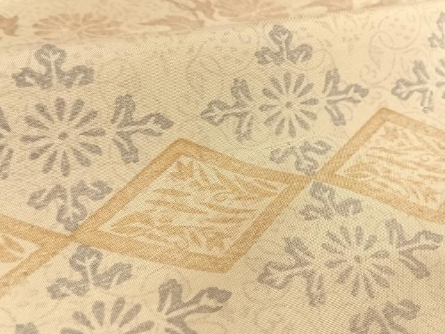 平和屋着物●本場染大島紬 訪問着 花唐草文 ロング丈 正絹 逸品 AAAZ3236np